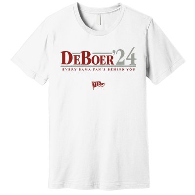 Deboer 24 Every Bama Fans Behind You Premium T-Shirt