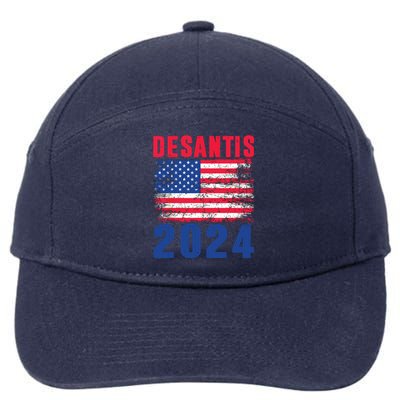 Desantis 2024 Election Ron Desantis For President In 2024 7-Panel Snapback Hat