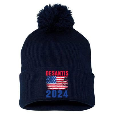 Desantis 2024 Election Ron Desantis For President In 2024 Pom Pom 12in Knit Beanie