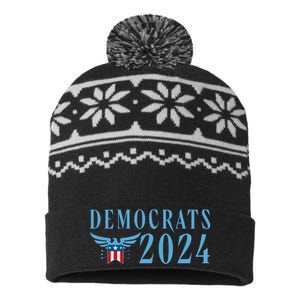 Democrats 2024 Election Logo USA-Made Snowflake Beanie