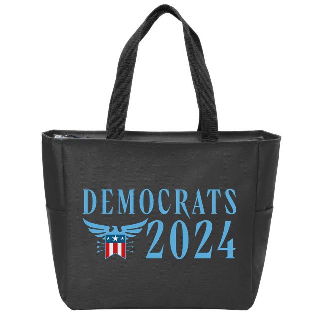 Democrats 2024 Election Logo Zip Tote Bag