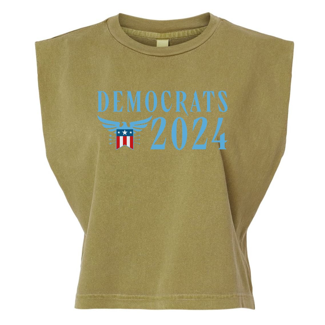 Democrats 2024 Election Logo Garment-Dyed Women's Muscle Tee