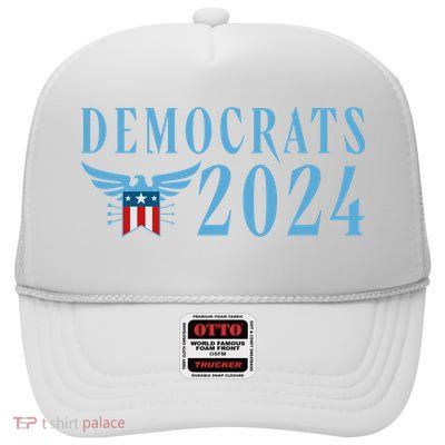 Democrats 2024 Election Logo High Crown Mesh Back Trucker Hat