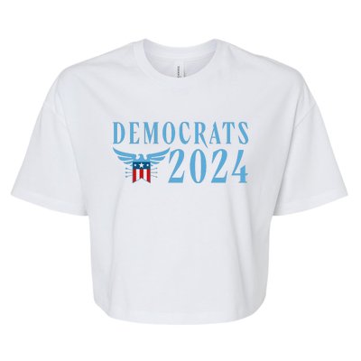 Democrats 2024 Election Logo Bella+Canvas Jersey Crop Tee