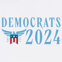 Democrats 2024 Election Logo V-Neck T-Shirt