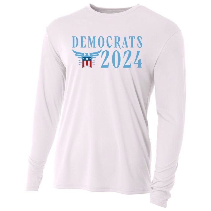 Democrats 2024 Election Logo Cooling Performance Long Sleeve Crew