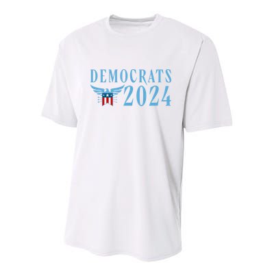 Democrats 2024 Election Logo Youth Performance Sprint T-Shirt