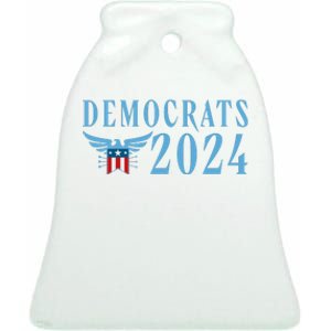 Democrats 2024 Election Logo Ceramic Bell Ornament