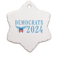 Democrats 2024 Election Logo Ceramic Star Ornament