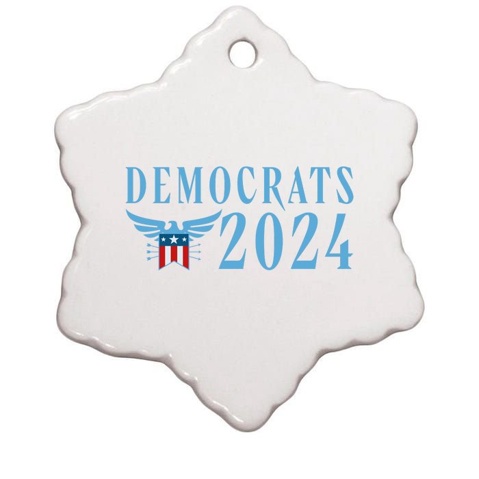 Democrats 2024 Election Logo Ceramic Star Ornament