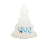 Democrats 2024 Election Logo Ceramic Tree Ornament