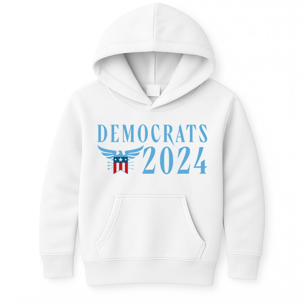 Democrats 2024 Election Logo Kids Hoodie