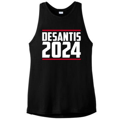 DeSantis 2024 Election Ladies PosiCharge Tri-Blend Wicking Tank