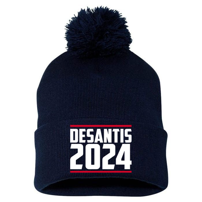 DeSantis 2024 Election Pom Pom 12in Knit Beanie