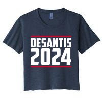 DeSantis 2024 Election Women's Crop Top Tee