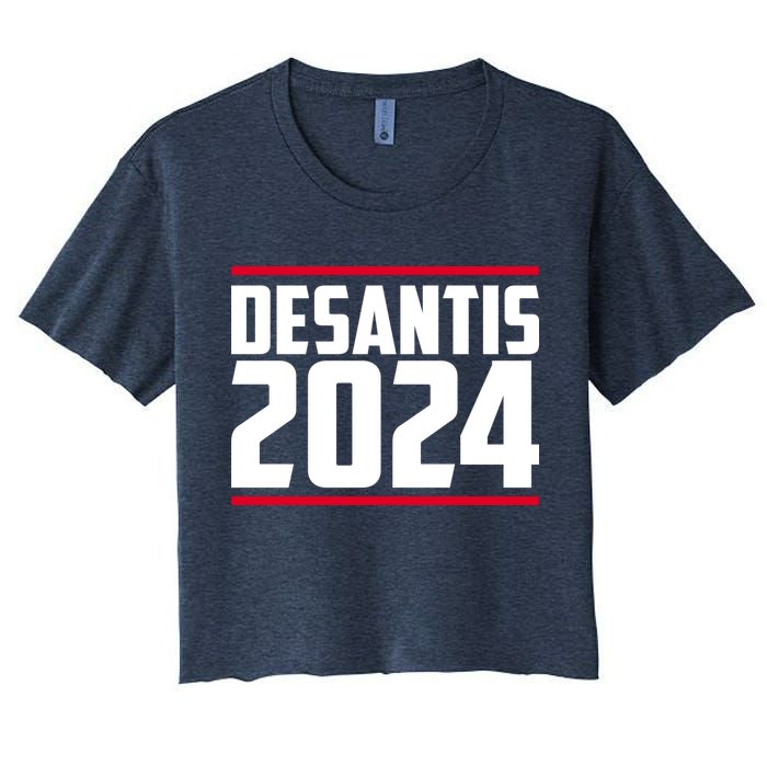DeSantis 2024 Election Women's Crop Top Tee
