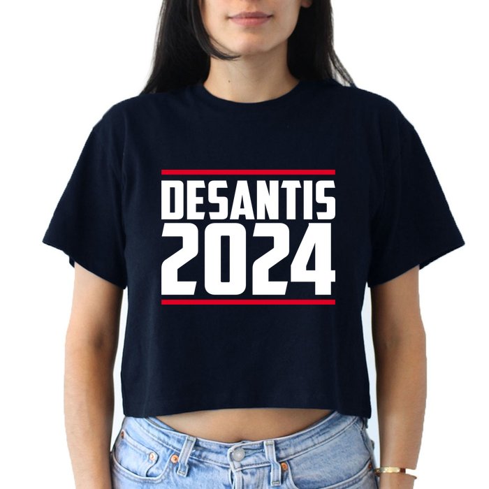 DeSantis 2024 Election Women's Crop Top Tee
