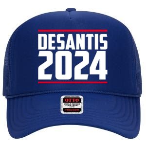 DeSantis 2024 Election High Crown Mesh Back Trucker Hat