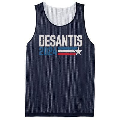 Desantis 2024 For President Vintage Distressed Desantis 2024 Mesh Reversible Basketball Jersey Tank