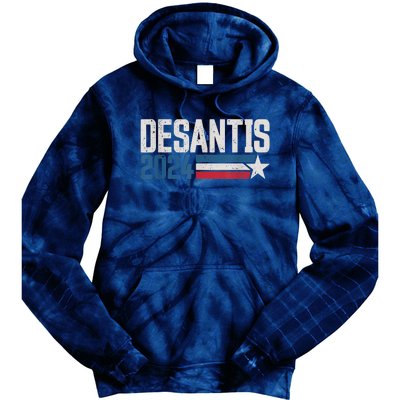 Desantis 2024 For President Vintage Distressed Desantis 2024 Tie Dye Hoodie