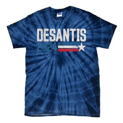 Desantis 2024 For President Vintage Distressed Desantis 2024 Tie-Dye T-Shirt