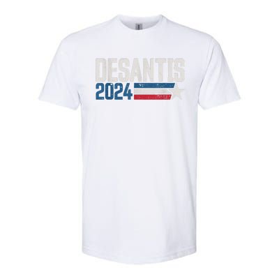 Desantis 2024 For President Vintage Distressed Desantis 2024 Softstyle CVC T-Shirt