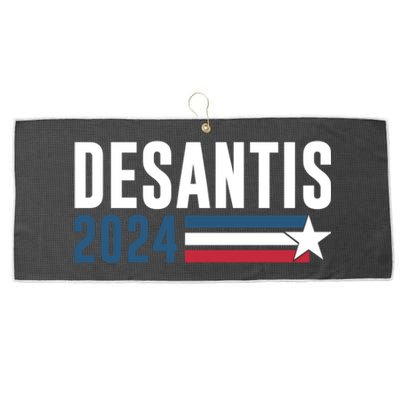 Desantis 2024 For President Vintage Distressed Desantis 2024 Large Microfiber Waffle Golf Towel