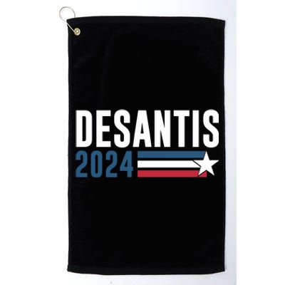 Desantis 2024 For President Vintage Distressed Desantis 2024 Platinum Collection Golf Towel