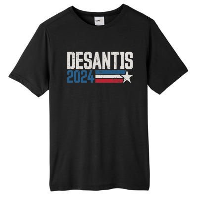 Desantis 2024 for President Vintage Distressed Desantis 2024 Tall Fusion ChromaSoft Performance T-Shirt