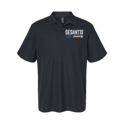 Desantis 2024 for President Vintage Distressed Desantis 2024 Softstyle Adult Sport Polo