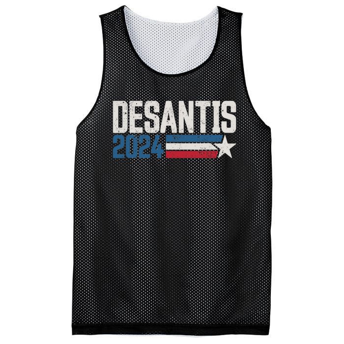 Desantis 2024 for President Vintage Distressed Desantis 2024 Mesh Reversible Basketball Jersey Tank