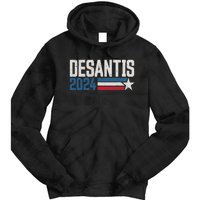 Desantis 2024 for President Vintage Distressed Desantis 2024 Tie Dye Hoodie