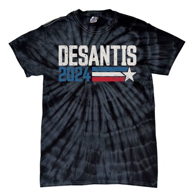 Desantis 2024 for President Vintage Distressed Desantis 2024 Tie-Dye T-Shirt