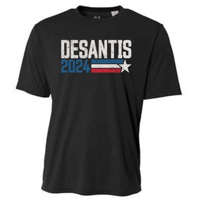 Desantis 2024 For President Vintage Distressed Desantis 2024 Cooling Performance Crew T-Shirt