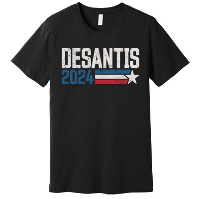 Desantis 2024 For President Vintage Distressed Desantis 2024 Premium T-Shirt