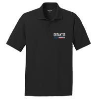 Desantis 2024 For President Vintage Distressed Desantis 2024 PosiCharge RacerMesh Polo