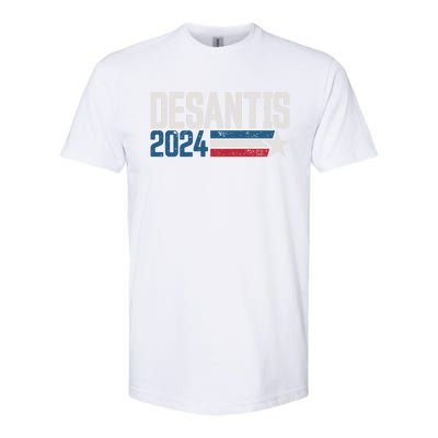 Desantis 2024 For President Vintage Distressed Desantis 2024 Softstyle CVC T-Shirt