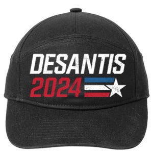 Desantis 2024 For President Ron Desantis Governor Make America Florida 7-Panel Snapback Hat