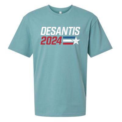 Desantis 2024 For President Ron Desantis Governor Make America Florida Sueded Cloud Jersey T-Shirt