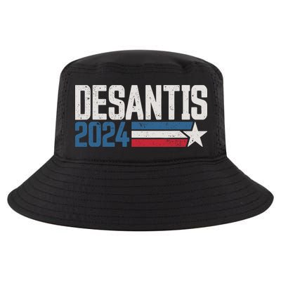 Desantis 2024 For President Vintage Distressed Desantis 2024 Cool Comfort Performance Bucket Hat