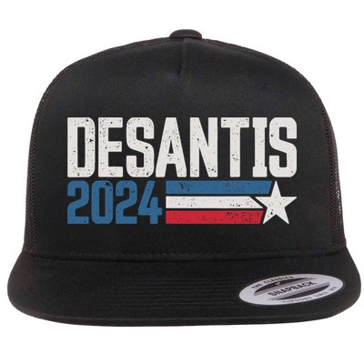 Desantis 2024 For President Vintage Distressed Desantis 2024 Flatbill Hat