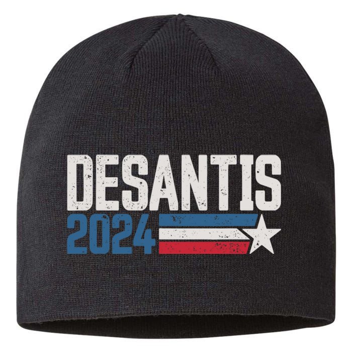 Desantis 2024 For President Vintage Distressed Desantis 2024 Sustainable Beanie