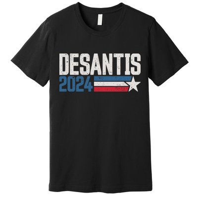 Desantis 2024 For President Vintage Distressed Desantis 2024 Premium T-Shirt