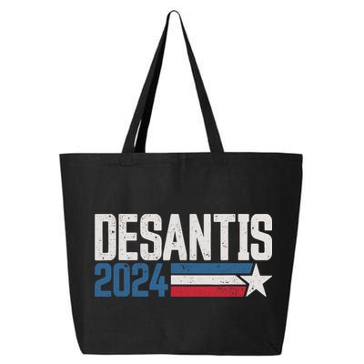 Desantis 2024 For President Vintage Distressed Desantis 2024 25L Jumbo Tote