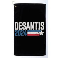 Desantis 2024 For President Vintage Distressed Desantis 2024 Golf Towel
