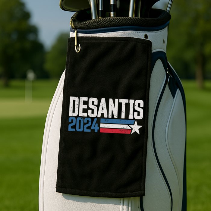 Desantis 2024 For President Vintage Distressed Desantis 2024 Golf Towel