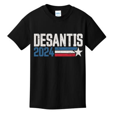 Desantis 2024 For President Vintage Distressed Desantis 2024 Kids T-Shirt