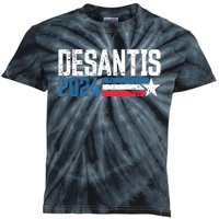 Desantis 2024 For President Vintage Distressed Desantis 2024 Kids Tie-Dye T-Shirt