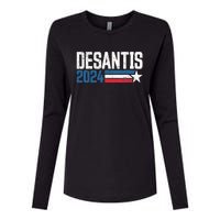 Desantis 2024 for President Vintage Distressed Desantis 2024 Womens Cotton Relaxed Long Sleeve T-Shirt