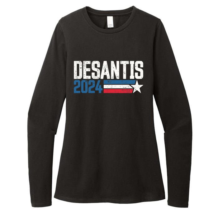 Desantis 2024 for President Vintage Distressed Desantis 2024 Womens CVC Long Sleeve Shirt